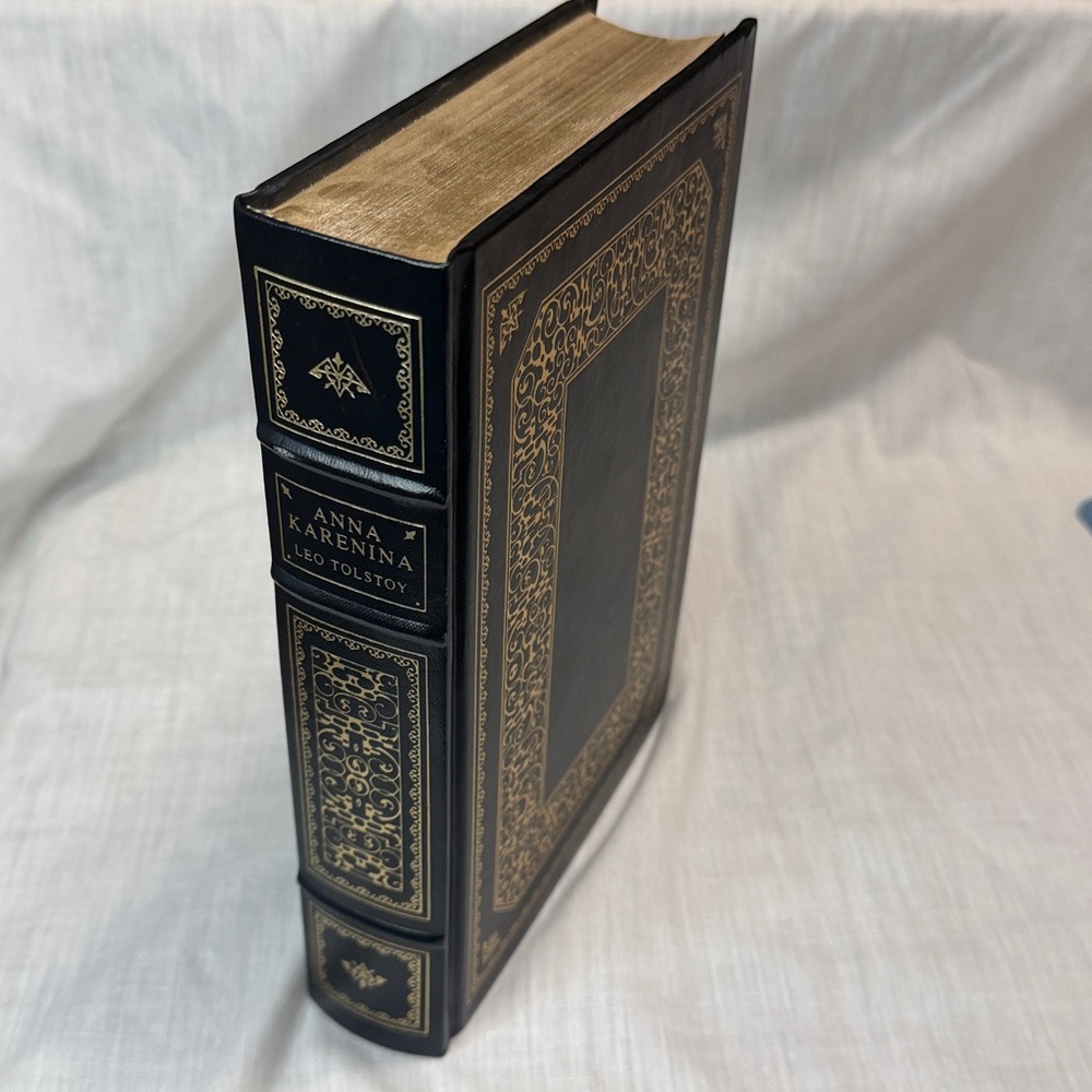The Franklin Library Leo Tolstoy Anna Karenina Leather 1980 Gold Gilded